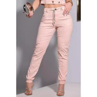 Imagem de Calça Jogger Feminina Pitbull Lançamento Ref 85280, Rosa, 38