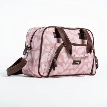 Imagem de Bolsa de Maternidade Hug Média Coração Rosa, Rosa