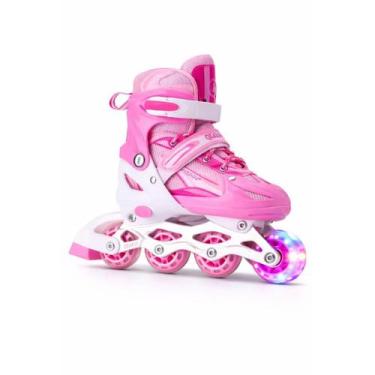 Imagem de Patins Inline Roller Semi Profissional Base Alumínio Abec 7 - NoBrand,