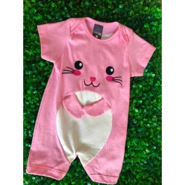 Imagem de Macacão Curto Infantil Fem Apl Diversos - MASSARA BABY , G, Rosa