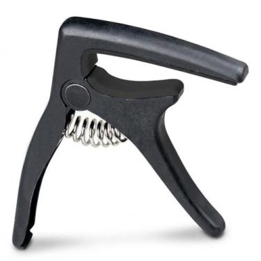 Imagem de Capo Strinberg CPS35 Mola Preto Violão Guitarra Pestana Rápida