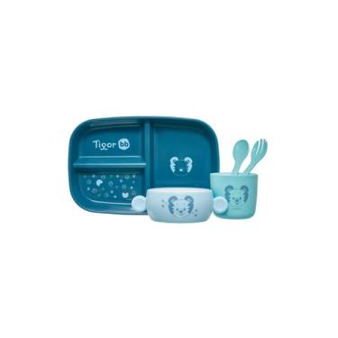 Imagem de Kit Refeição 5 Peças Infantil Tigor T. Tigre Happy Pilot
