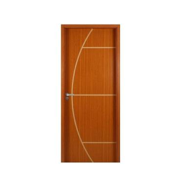 Imagem de Kit Porta de Madeira Decorada 215x64cm com Batente de MDF Ultra 10cm G