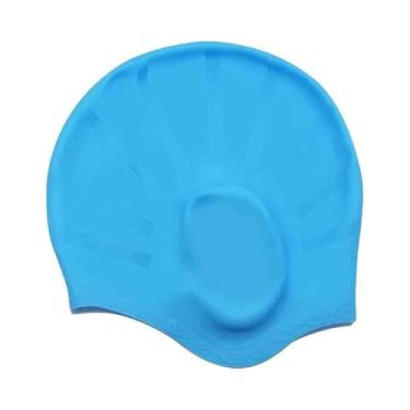 Imagem de Touca De Natação De Silicone Durável Para Adultos E Adolescentes Com B