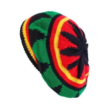 Imagem de Peruca Trançada Jamaicana Unissex Com Gorro De Malha, Boné De Dreadloc