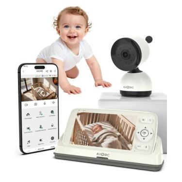 Imagem de Monitor de Bebê ALIOBC 1080p HD Tela de 5" Alcance de 305m