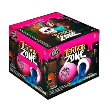 Imagem de Chiclete Sukest Terror Zone Caveira Framboesa com 40 unidades