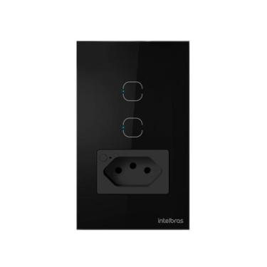 Imagem de Tomada com Interruptor inteligente Wi-Fi Preto ETW 1021 Intelbras