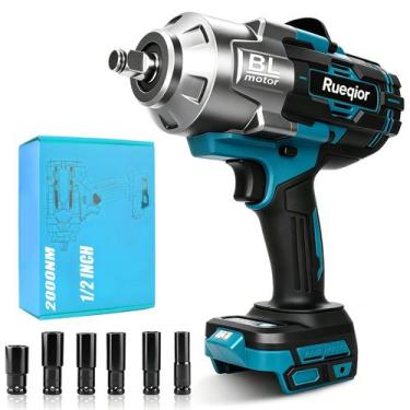 Imagem de Chave de Impacto Sem Fio Rueqior 1/2" Brushless Torque de 2000 N.m