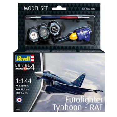 Imagem de Eurofighter Typhoon Raf Model Set 1/144 Revell 63796