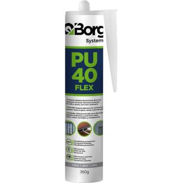 Imagem de Selante PU 40 FLEX com Flexibilidade Permanente e Não Escorre Cinza Poliuretano 360G