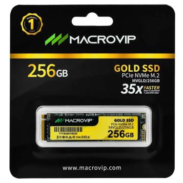 Imagem de SSD Interno M.2 NVME MVGLD-256GB com Tecnologia 3D NAND com Dissipador Gamer Macrovip
