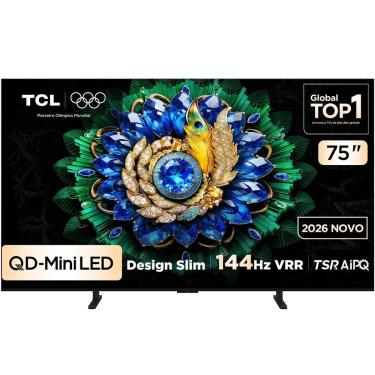 Imagem de Smart TV TCL 75A400M 75 Polegadas 4K Ultra HD Mini LED Preto Google TV Bivolt
