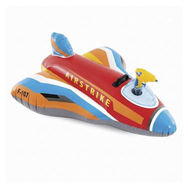 Imagem de Boia Inflável Infantil 57531 Lança Água Avião com Pistola Removível Suporta 40kg Vermelho Intex