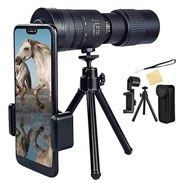 Imagem de Telescópio monocular 4K HD Super Zoom de 10-300X40 atualizado para adultos e crianças, com tripé adaptador de smartphone, para concerto de observação de pássaros de caminhada