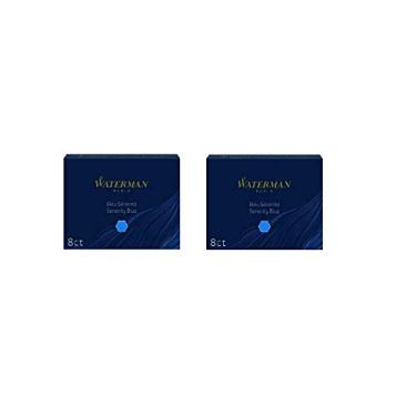Imagem de Recargas de caneta-tinteiro Waterman - Azul, 8 cartuchos, 2-Pack