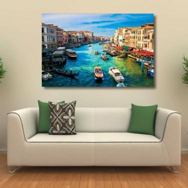 Imagem de Quadro Decorativa Cidade Amsterdã Paisagem - Tela em Tecido