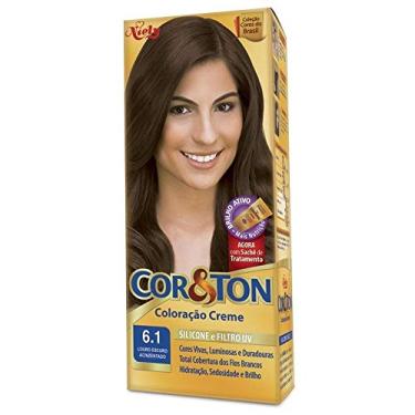 Imagem de Kit Tintura Cor & Ton 6.1 Louro Escuro Acinzentado 180 G, Niely