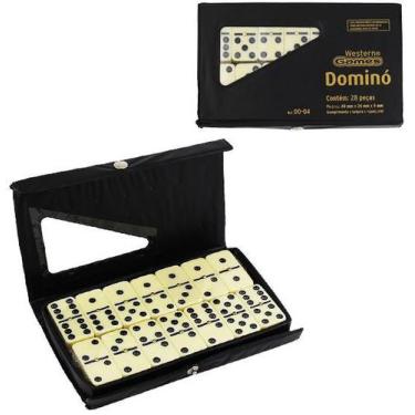 Jogo Dominó Tipo Osso Western no Estojo 52,5 X 26 X 11mm com 28 Peças -  Carrefour - Carrefour