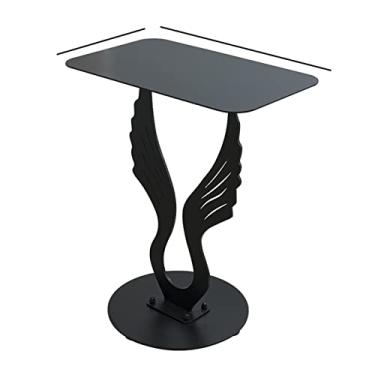 Imagem de Mesa de centro sofá mesa lateral pequena mesa de centro mesa redonda mesa quadrada móvel pequena mesa de centro mesa de cabeceira mesa de canto mesas de canto criativas mesa lateral (cor: 08)