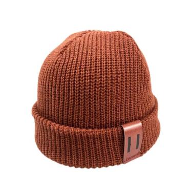 Imagem de Chapéu de bebê moda para meninos gorro de bebê de malha para crianças boné infantil chapéus para meninas boné de bebê boné infantil acessórios 1-5 (Café)