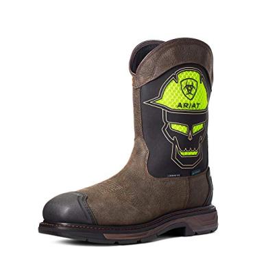 Imagem de Ariat Bota de trabalho masculina Workhog Xt Venttek Bold impermeável com bico de carbono, Ferro café/ácido, 45