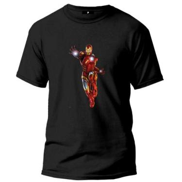 Imagem de Camiseta Homem De Ferro Masculino E Feminino Top - Gra Confecções