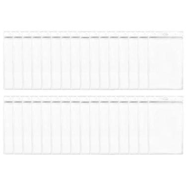 Imagem de Suporte de crachá transparente à prova d'água extra grande 6 x 4 polegadas da LGEGE (estilo vertical) para identidade de passaporte, dinheiro, bilhete de avião, recibos, cartão de crédito, etc.