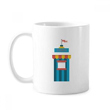 Imagem de Incrível caneca engraçada com ilustração de bilhetes de parque cerâmica para café e porcelana