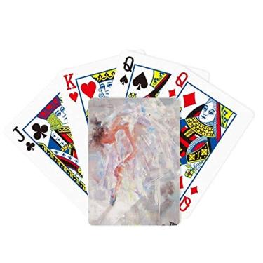 Imagem de DIYthinker Ballet Girl XJJ Pintura a óleo pôquer jogando cartas mágicas jogo de tabuleiro divertido