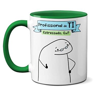 Imagem de Caneca Profissional De Ti Arruma Meu Computador? Presente (Verde)