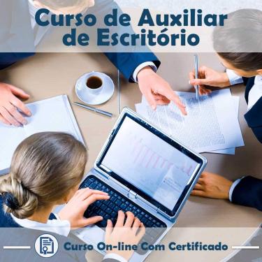 Imagem de Curso online em videoaula de Auxiliar de Escritório na Prática com certificado + 2 brindes