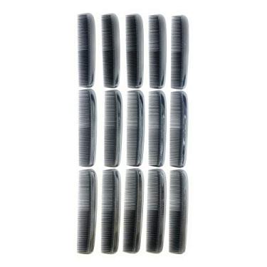Imagem de GBS (15 Pack) bolso pente preto Unbreakable 5" Curso de Belas Cabelo bolso Comb Barba & Bigode Combs para Cabelo, Barba, Bigode de Homens e Costeletas Ótimo para viagens