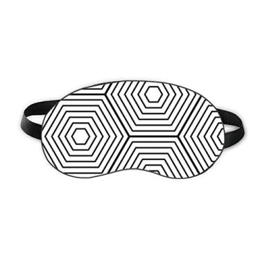 Imagem de Hexagon Line Art Grain Illustration Pattern Sleep Eye Shield Soft Night Blinfold Shade Cover