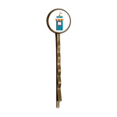 Imagem de Incrível Funny Park Ticketing Ilustration Retro Metal Hair Bobby Pin Headwear