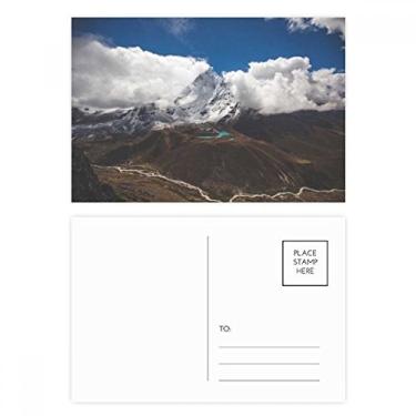 Imagem de Blue Sky Forestry Science Nature Scenery Conjunto de cartões postais de aniversário para enviar cartões de agradecimento