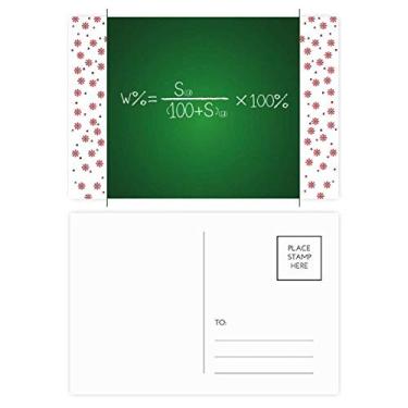 Imagem de Chemistry Kowledge Solubility Formula Christmas Christmas Flower Celebration Cartão postal Blessing Mailing Card