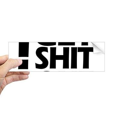 Imagem de DIYthinker Adesivo retangular com citação Get Shit Done para notebook e janela