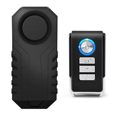 Imagem de USUPERINK Alarmes de bicicleta de 113 dB, alarme de bicicleta com sensor de vibração com controle remoto, alarme de motocicleta sem fio para triciclo elétrico, mobilidade, scooter, veículos Ebike para