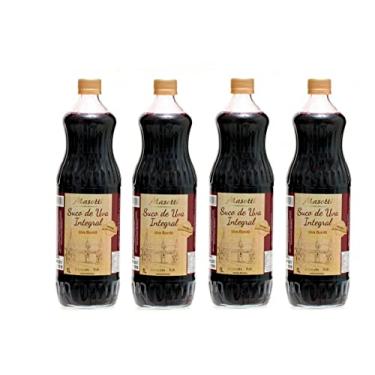 Imagem de Kit 4 Garrafas Suco Integral Uva Bordô 1 litro