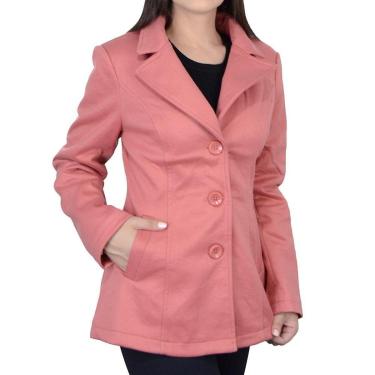 Imagem de Casaco Feminino Facinelli By Mooncity Rosa Coral - 610226-Feminino