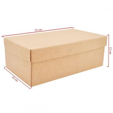 Imagem de Caixa De Papelão Para Calçados 20 Unidades Embalagens 32cm x 24cm x 12cm