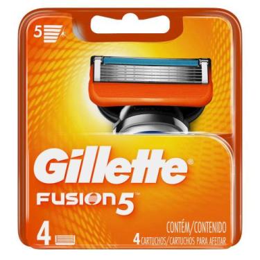 Imagem de Carga Gillette Fusion 5 C/ 4 Unidades