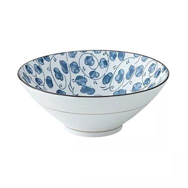 Imagem de GUIPAIHAI Tigela de cerâmica para macarrão de 20 cm com formato de chifre criativo para casa tigela de sopa quente (cor: D)