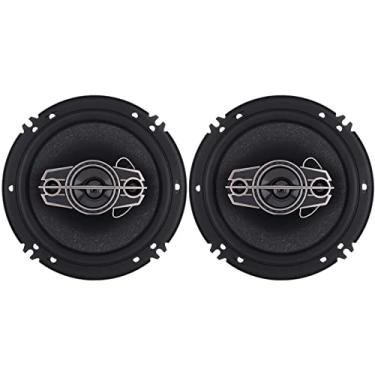 Imagem de Um par de alto-falantes estéreo para carro de 6 polegadas, 600 Watts no máximo, 4 vias, áudio de gama completa, tweeters, alto-falantes coaxiais
