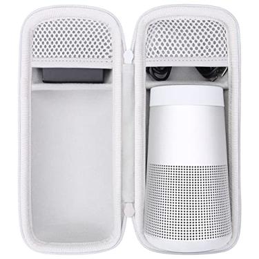 Imagem de co2CREA Capa rígida de substituição para alto-falante Bluetooth portátil Bose SoundLink Revolve Series II, capa cinza prata