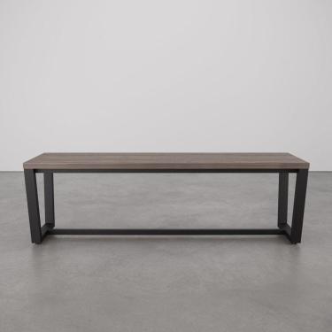 Imagem de Banco 3 Lugares 150cm Estilo Industrial Concept CabeCasa MadeiraMadeira Ameixa Negra/Preto