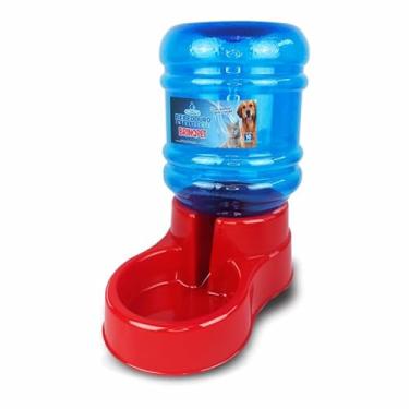 Imagem de Bebedouro Automático BrinqPet para Cães Grande, Bebedouro Inteligente 10L para Pet, Vermelho