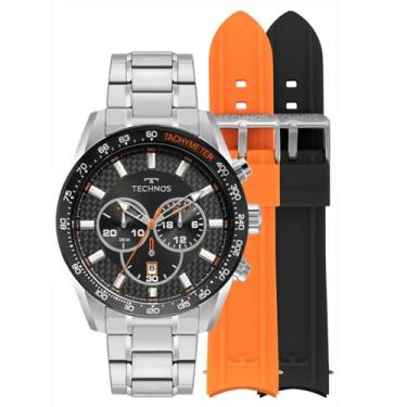 Imagem de TECHNOS MASCULINO ANALÓGICO TROCA-PULSEIRA CARBON TS BICOLOR JS25BBC/T1P