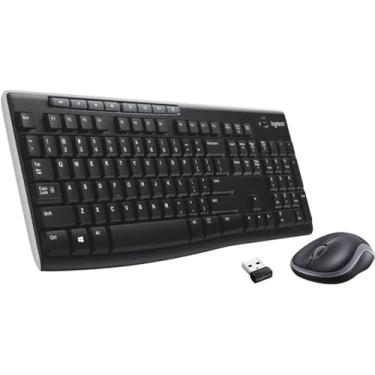 Imagem de Logitech Combo sem fio para teclado/mouse 920-004536 MK270 2,4GHz preto eletr nico Consumer Electronics